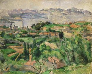 View of the Bay of Marseille with the Village of Saint-Henri